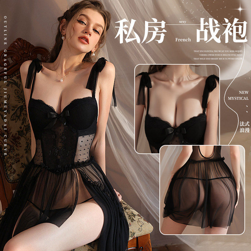 不能见人的衣服恶堕服不能走路的战斗裙子帝政裙禁欲系火辣风睡衣