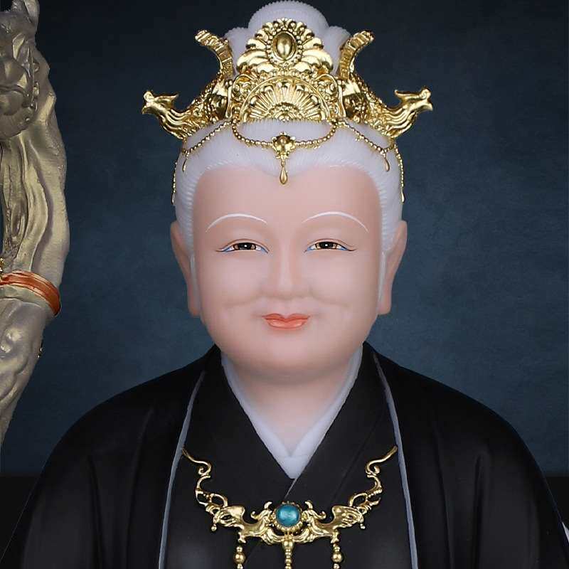 铁刹山黑妈妈像黑老太太神像仿汉白玉供奉家用黑奶奶黑姥姥真身