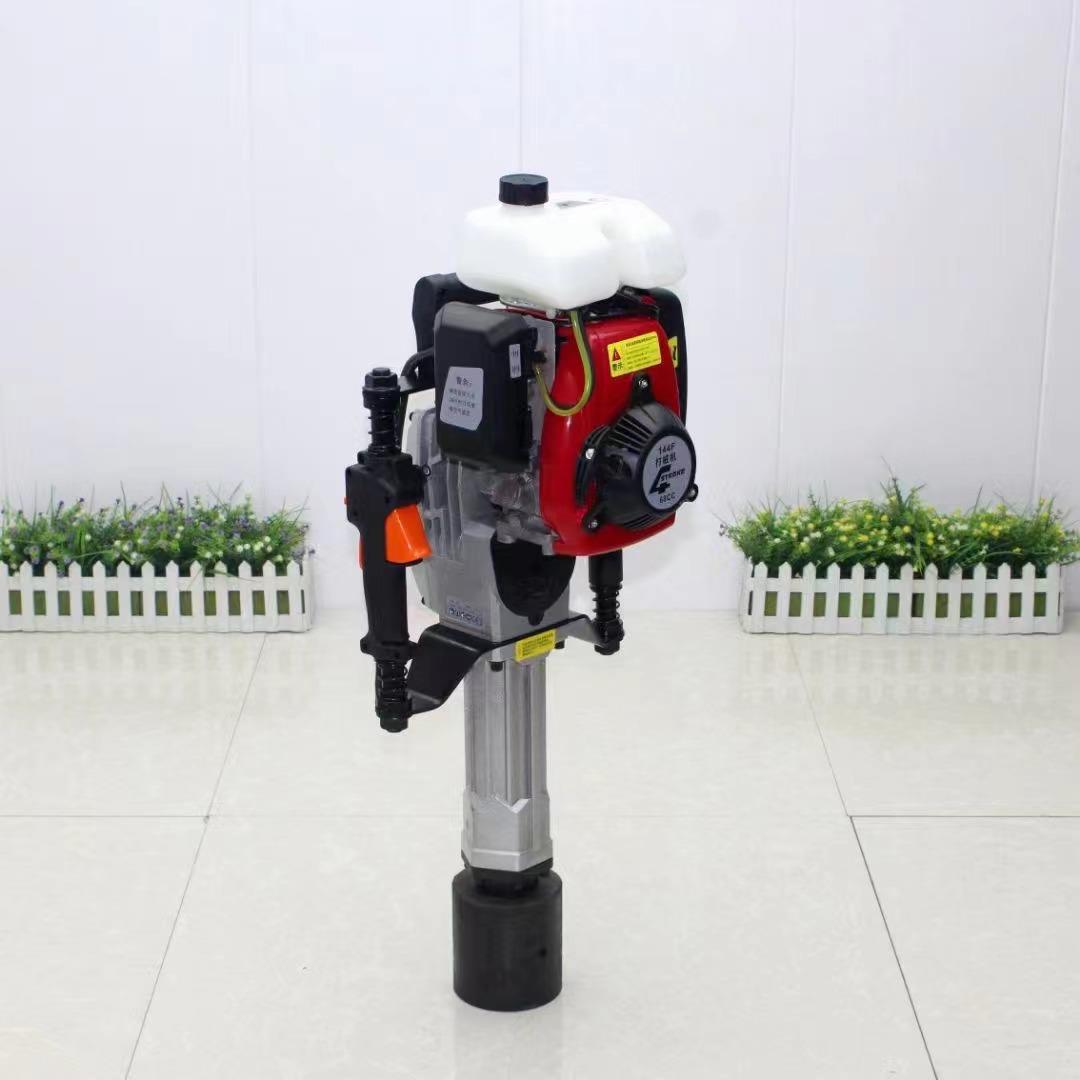 小型打桩机防汛抢险手持打桩机河堤抗洪防汛护栏加固便携式植桩机