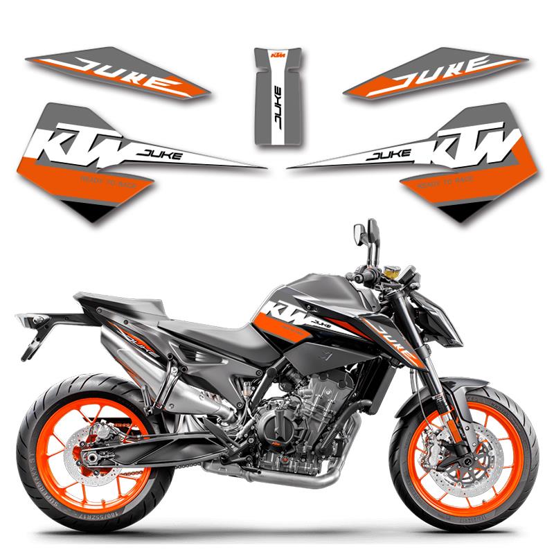 适用KTM790改装配件duke790油箱贴鱼骨贴贴花贴纸装饰拉花版画