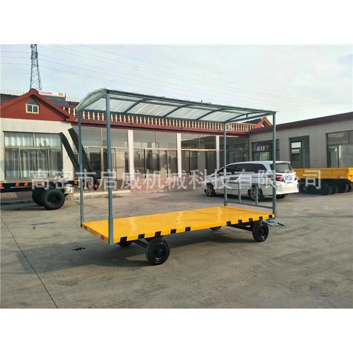 货源供应 1.5吨雨棚拖车 实心胎拖车 物流专用车厂家供应