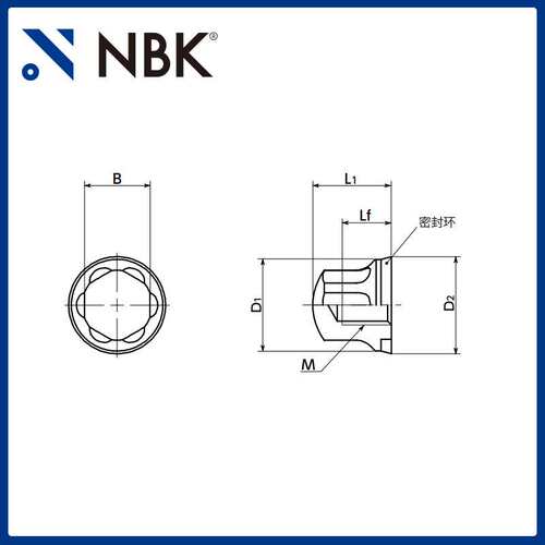 NBK SCNL-HD带法兰六角盖型螺母-卫生型设计SUS316L 机械厂家直供