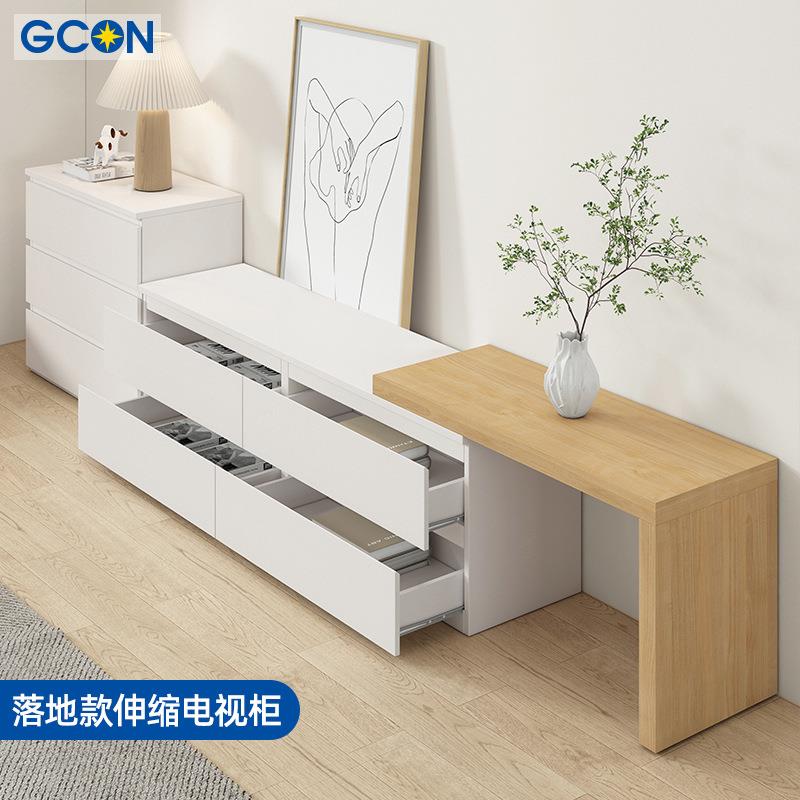 志光简约现代悬空电视柜小户型沙发茶几组合悬挂式卧室落地小斗柜