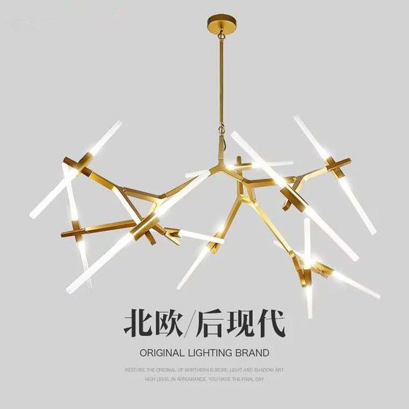意大利设计师风格简约创意北欧后现代艺术工业风个性人字树杈吊灯