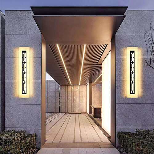 户外壁灯新中式别墅庭院门前外墙灯云石门柱大门口装饰墙led灯