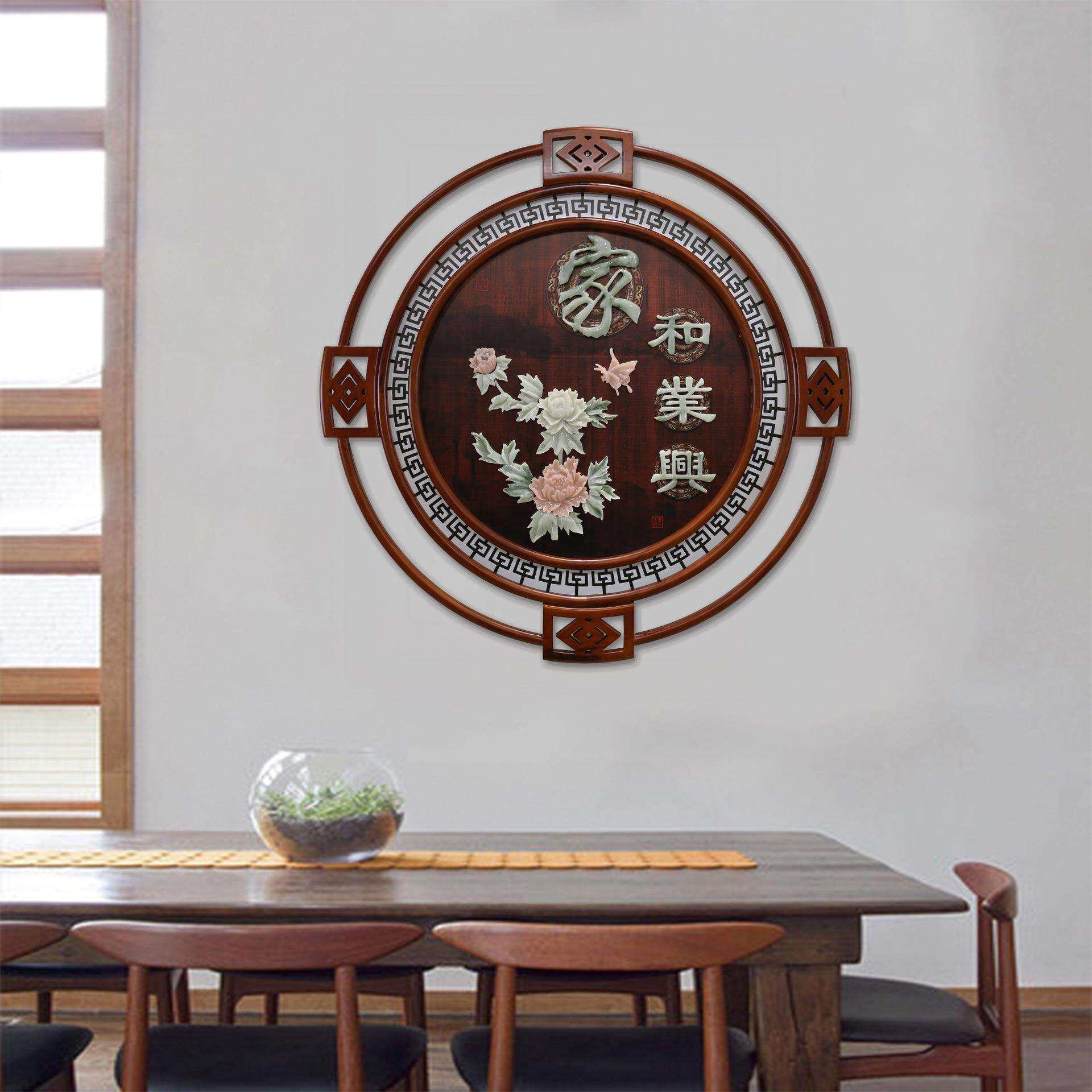 厂家直销玄关过道挂画立体玉雕画客厅餐厅饭厅墙上浮雕画装饰画