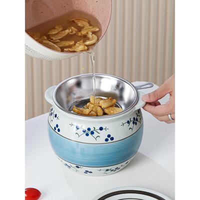 猪油罐陶瓷家用厨房储油罐耐高温辣子罐辣椒罐荤油罐油坛子无