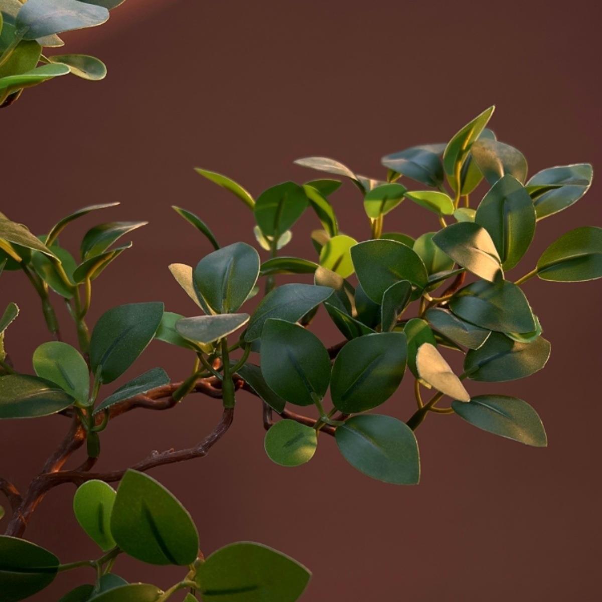 仿真绿植盆景套装中式绿色植物盆栽禅意家居装饰摆件假花客厅摆设