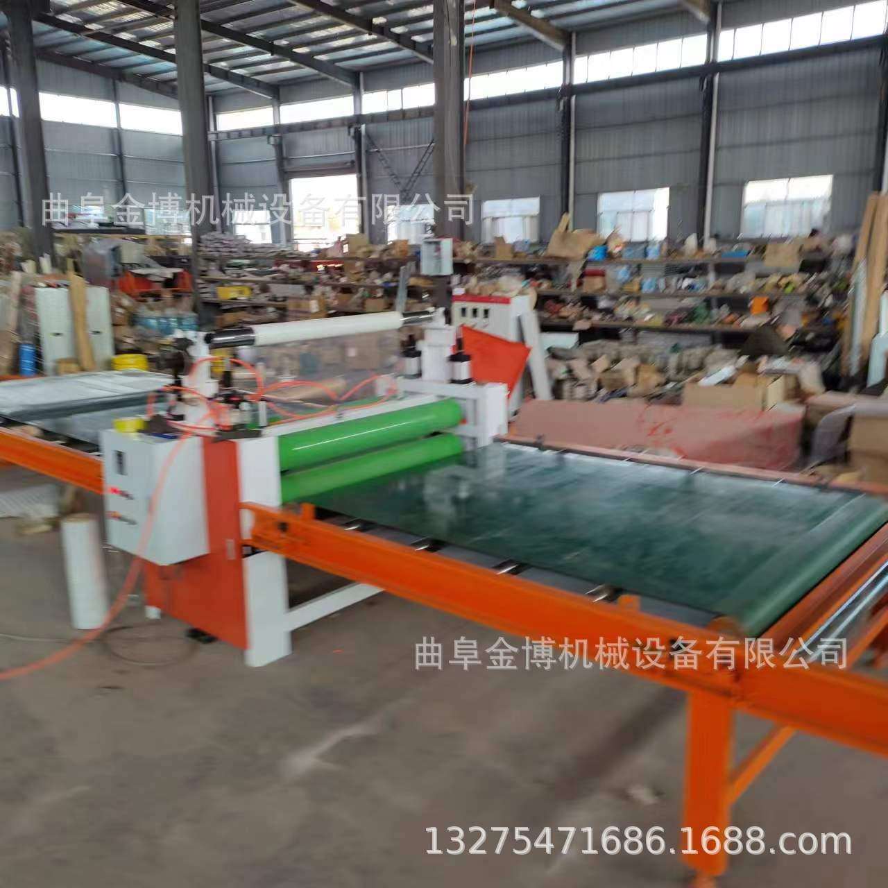双面复合实木门板贴膜机 全自动橱柜门套装门覆膜机 防刮保护作用