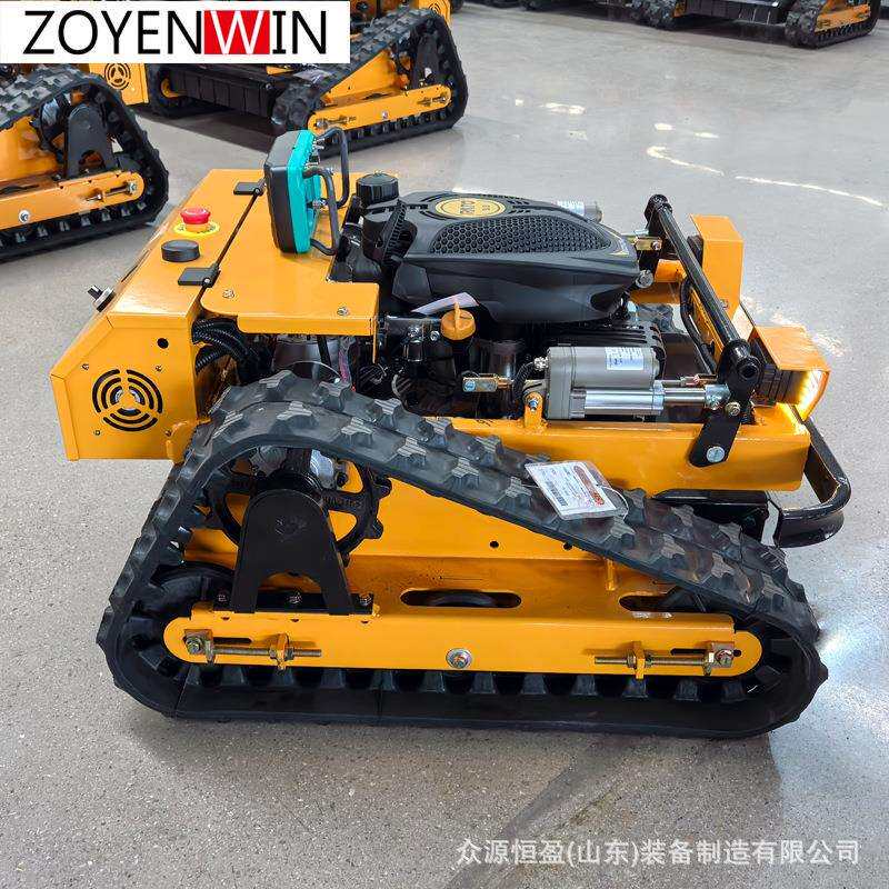 加装置物架推雪铲全地形麒麟500型 履带式割草机型智能避障割草机