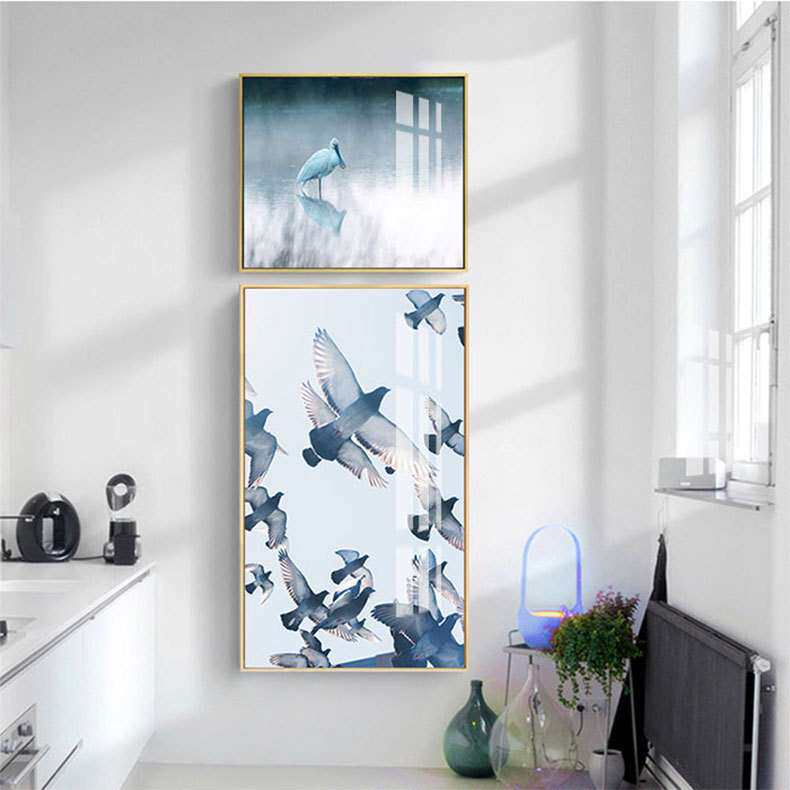 现代北欧风景海船餐厅客厅卧室装饰画饭店室内挂画艺术画创意壁画