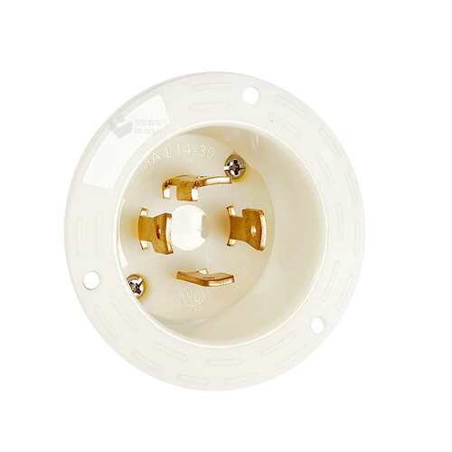 源头厂家供应UL认证NEMA L16-30工程机箱法兰插头  30A 480V