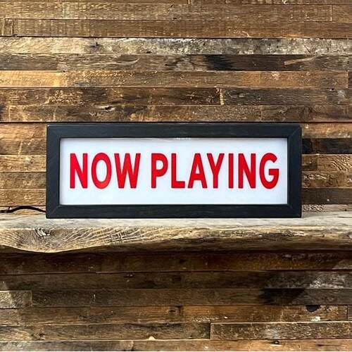 跨镜热卖 专业灯箱灯牌led灯生产NOW PLAYING灯箱广告牌夜灯