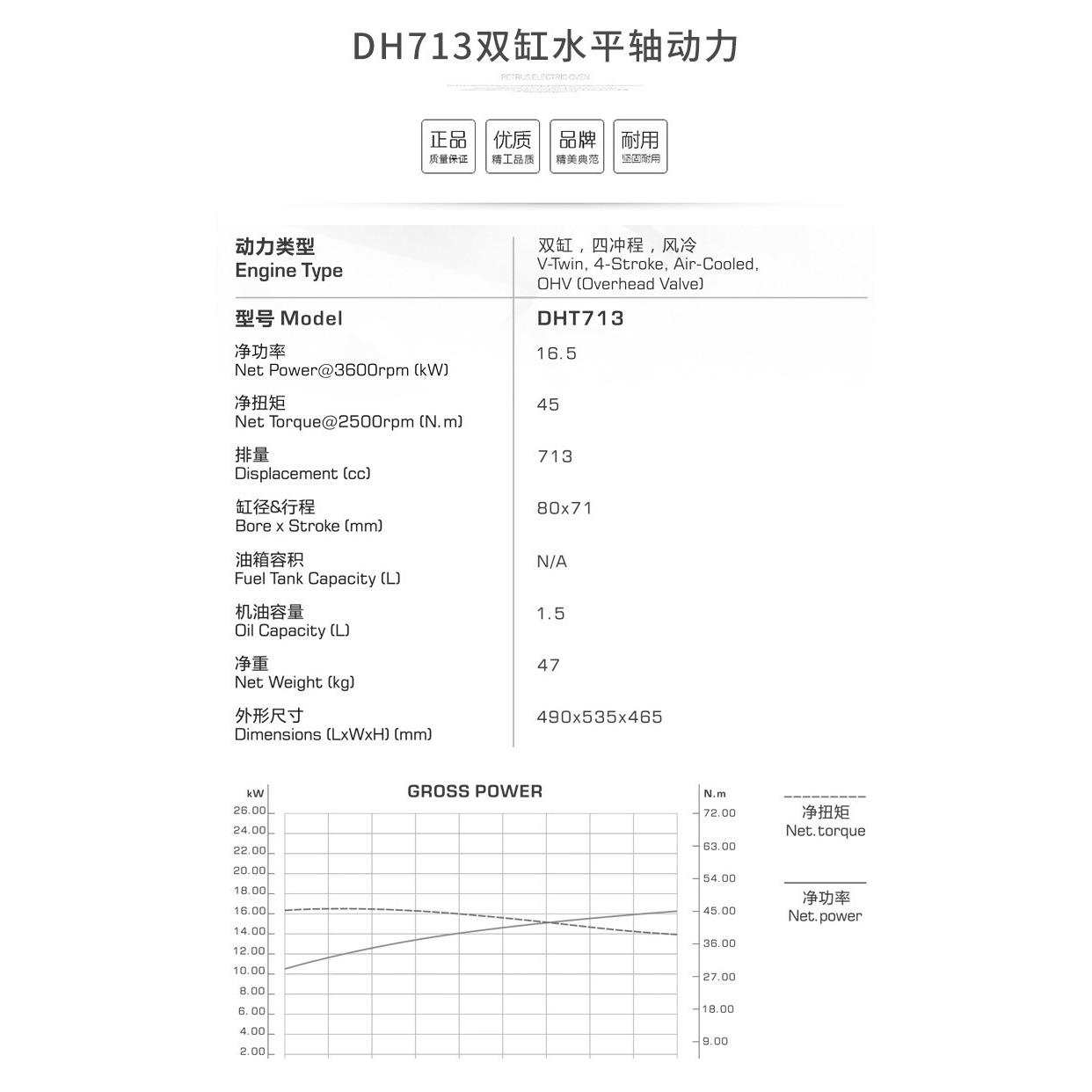 重庆大江双缸汽油机2V80F发动机713cc抽沙清洗机船用25.4轴24马力