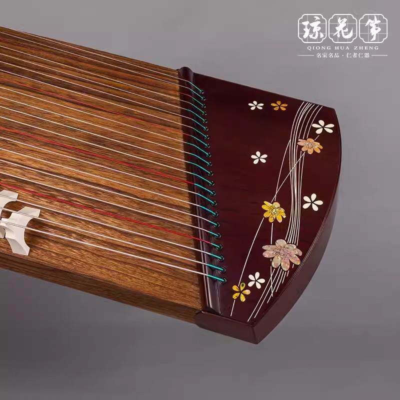 琼花古筝 醉花涧 古筝初学者小古筝便携式108厘米21弦短筝