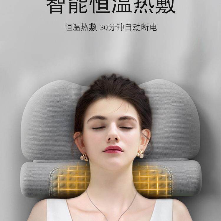 艾草热敷颈椎枕头护劲椎助睡眠睡觉用圆柱加热护颈枕记忆棉艾灸枕