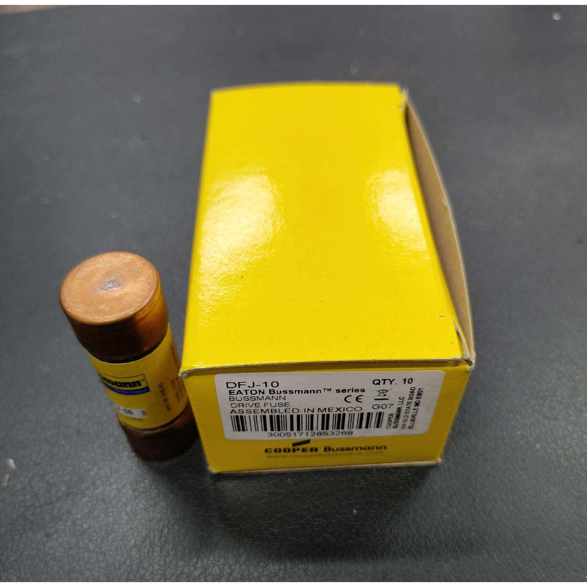 DFJ-10管式保险丝 600V 10A 巴斯曼BUSSMANN快速熔断器
