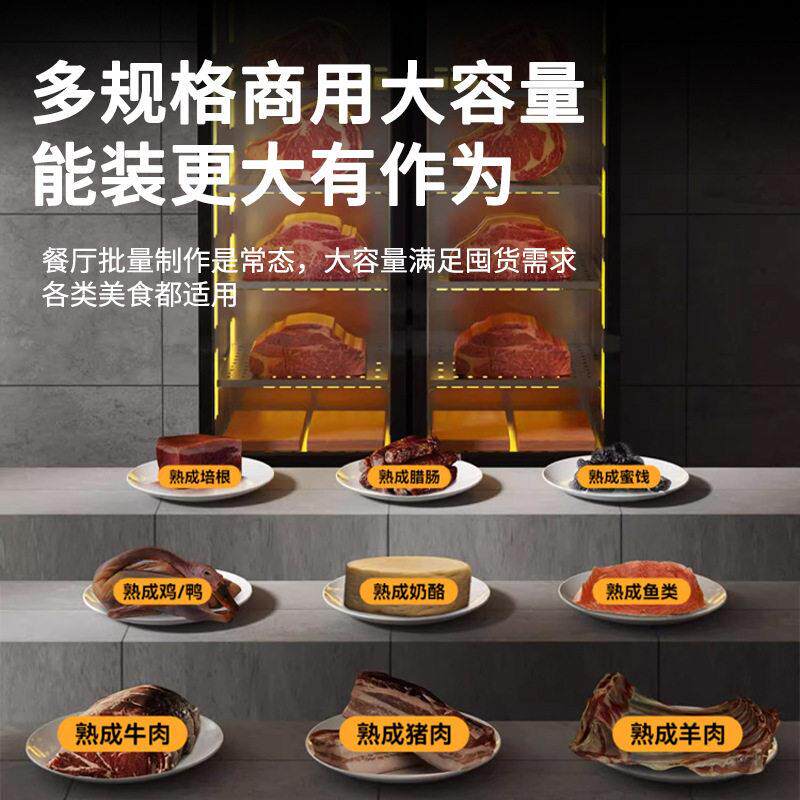 厂家直供精准控温湿式牛肉熟成柜深海鱼牛排肉质新鲜商用排酸柜