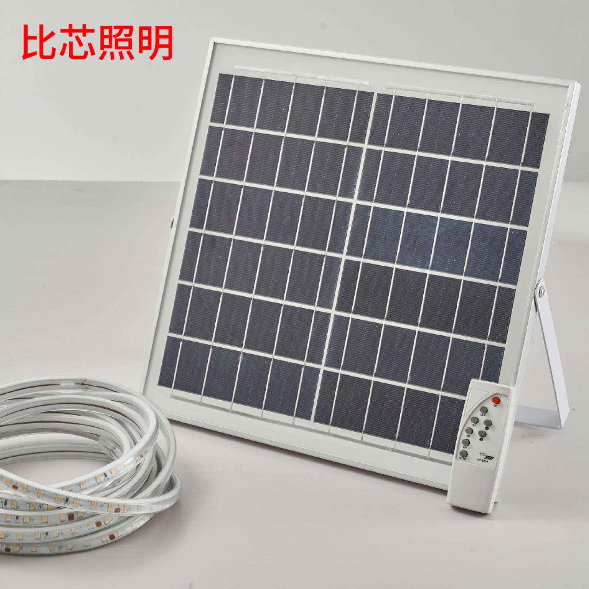 led太阳能低压灯带户外防水庭院露营氛围天黑自动亮SMD贴片软灯条