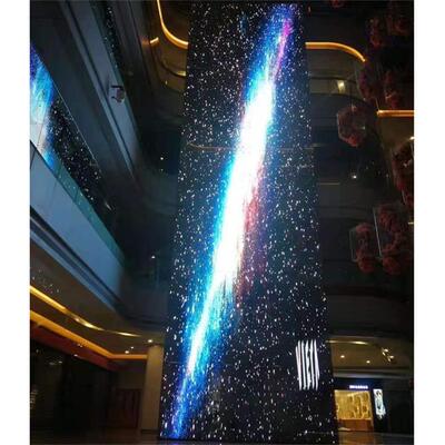 室内LED透明屏 温州某商业广场P3.91-7.81透明屏（美奥马哈）