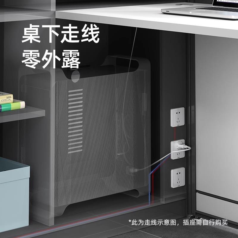 时尚简约职员办公桌财务桌子屏风工作位卡座带桌下收纳柜厂家直销