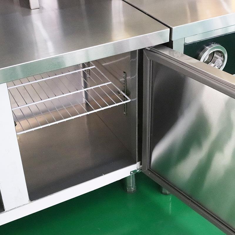 奶茶店设备冷藏冷冻咖啡店全套贡茶台厨房工作台冰柜水吧台