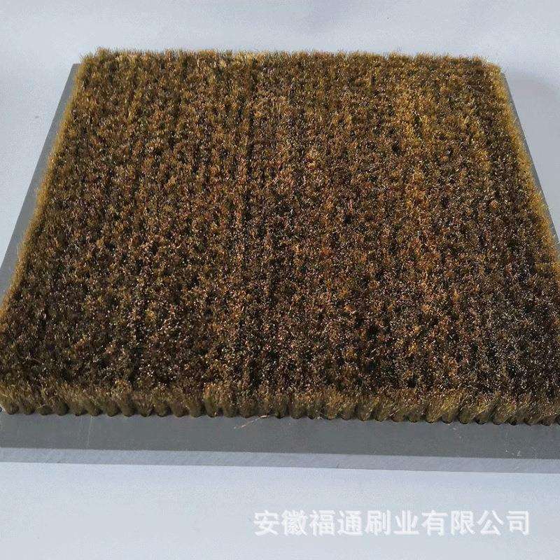 生产猪鬃毛PVC毛刷板 工业机械清洗毛刷 数控冲床除尘板刷