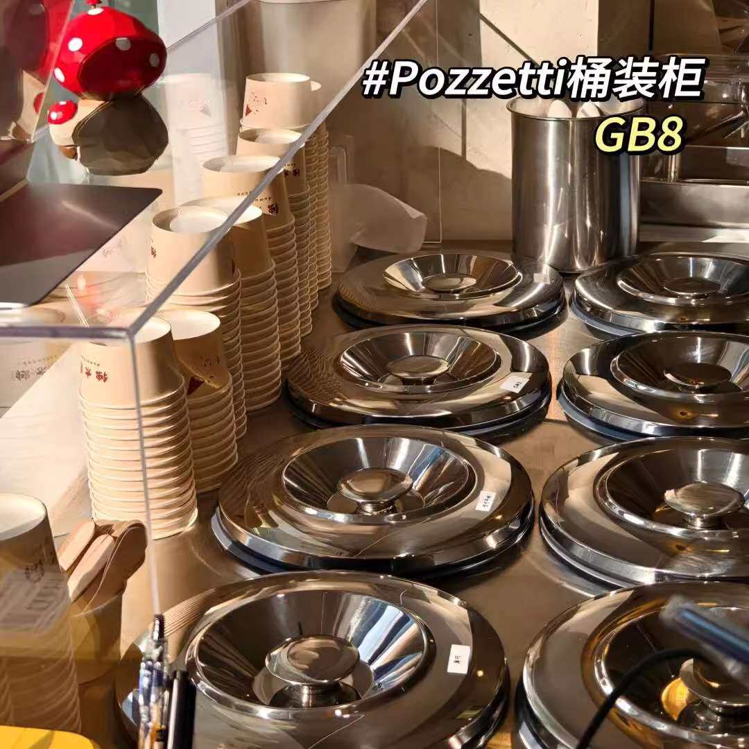 pozzetti桶装柜商用gelato冷冻冰淇淋不锈钢展示柜厚切炒酸奶雪糕