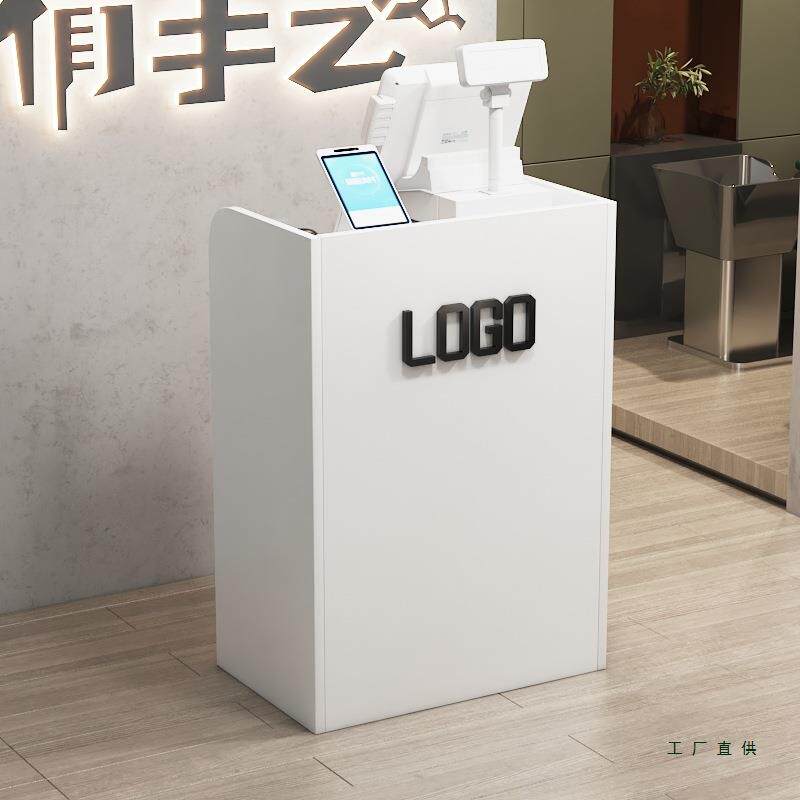 简约小型收银台服装店超市饭店前台电脑吧台柜台定 制店铺小型美
