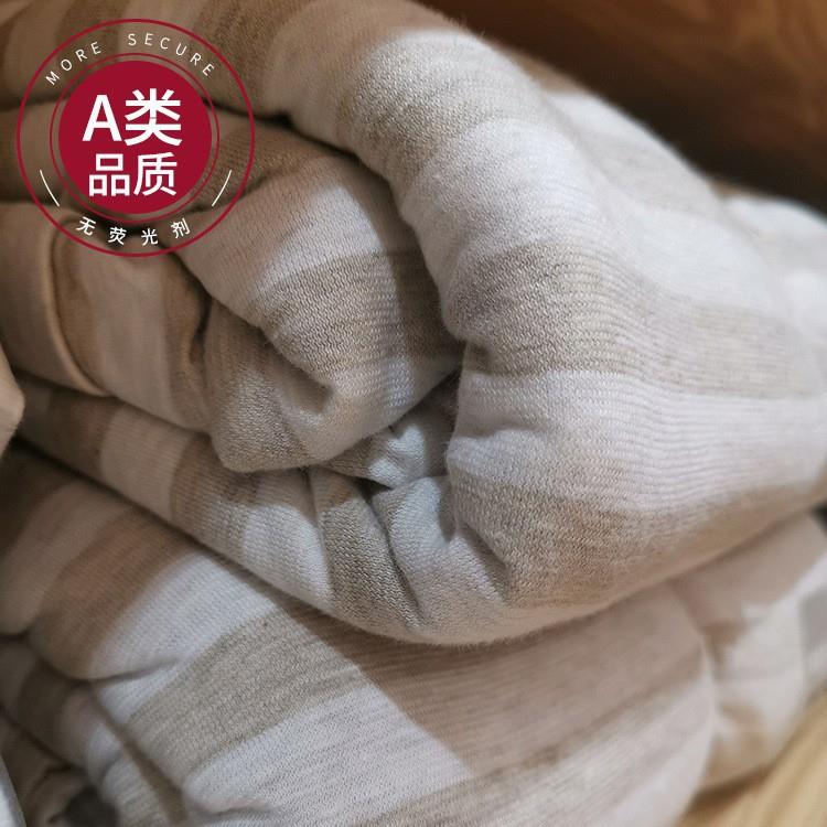 裸睡针织天竺棉床上三四件套全棉条纹被套床单床笠床品活性印染
