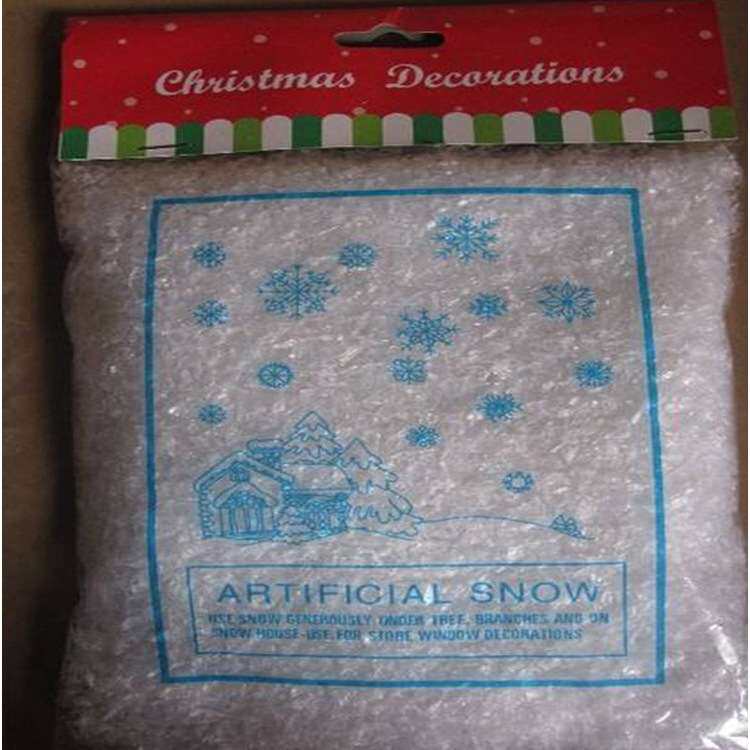 厂家现货圣诞工艺仿真雪粉大号雪飘粉 干 人造雪假雪雪花手工