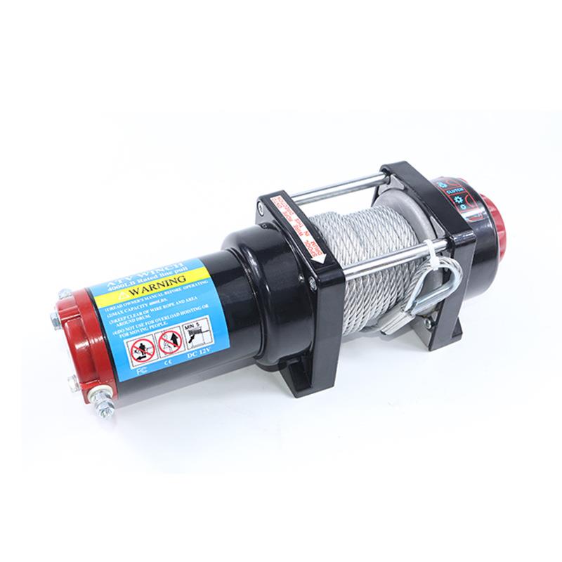 4500磅车载电动绞盘越野车牵引自救小吊机12v24v便携自锁绞盘