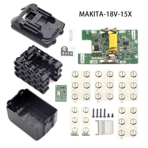 替代牧田18V15芯BL1890 1850带星款电池套料塑胶外壳配件保护板