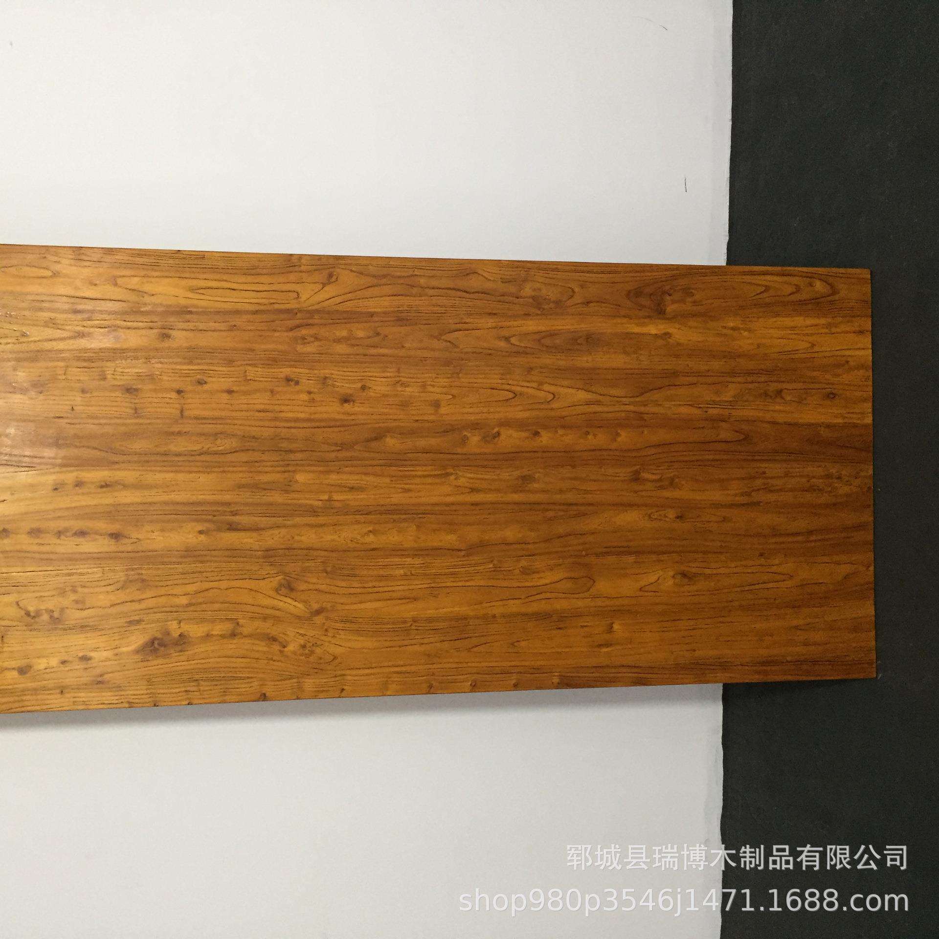 木板实木板整张原木桌面板长方形白蜡木榆木隔板飘窗板吧台板