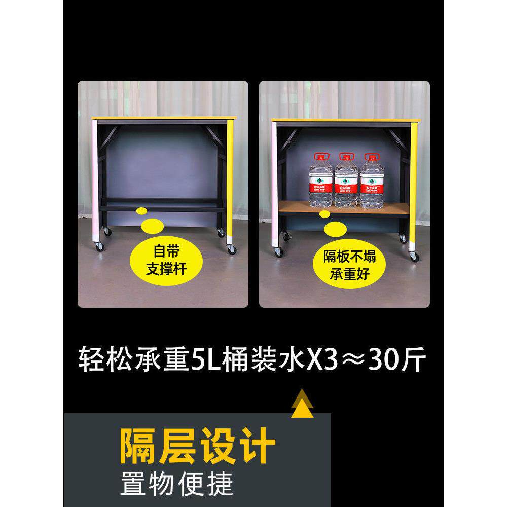 铁板烧商用摆摊车车载美食车架冰粉冰淇淋车夜市展示架桌子小型