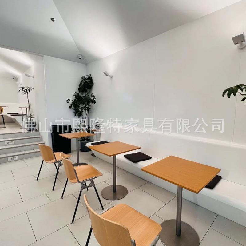 网红工业风不锈钢餐厅桌椅酒吧奶茶店咖啡厅桌椅餐厅桌子椅子套装