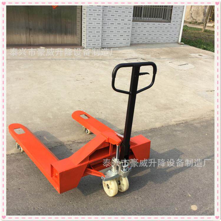 供应加宽型手动叉 液压手拉车 脚踩液压托盘车 地牛手推装卸车