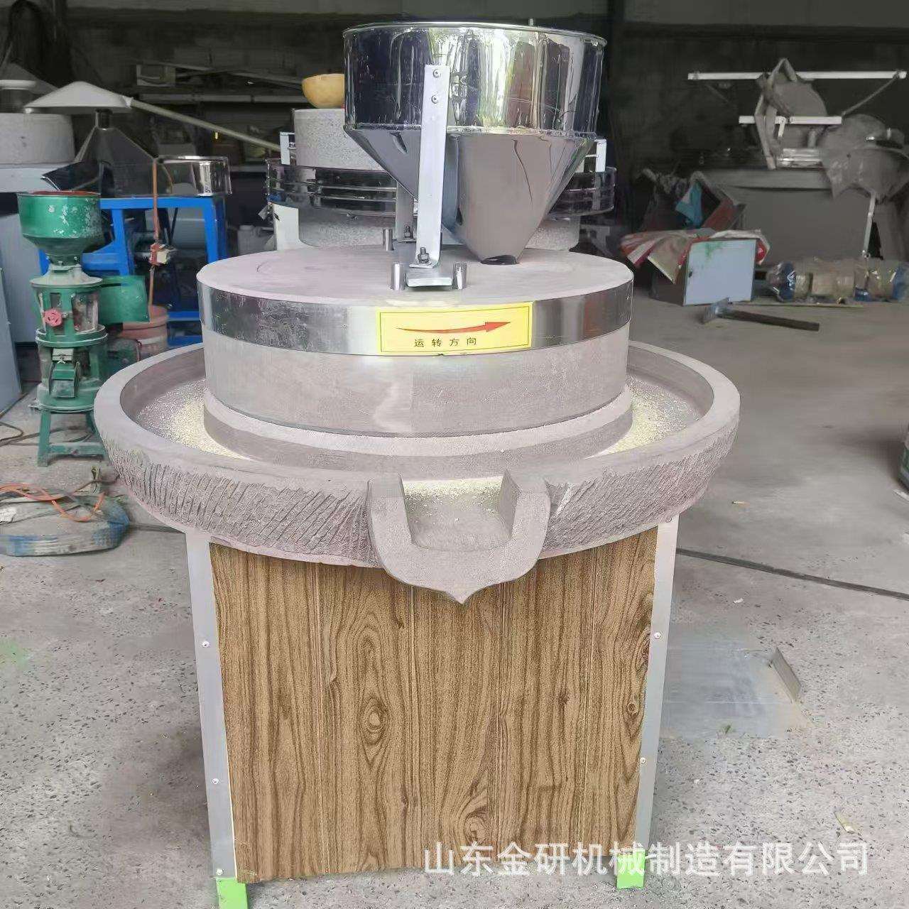 电动豆浆米浆石磨机 芝麻香油石磨机 传统玉米小麦面粉磨