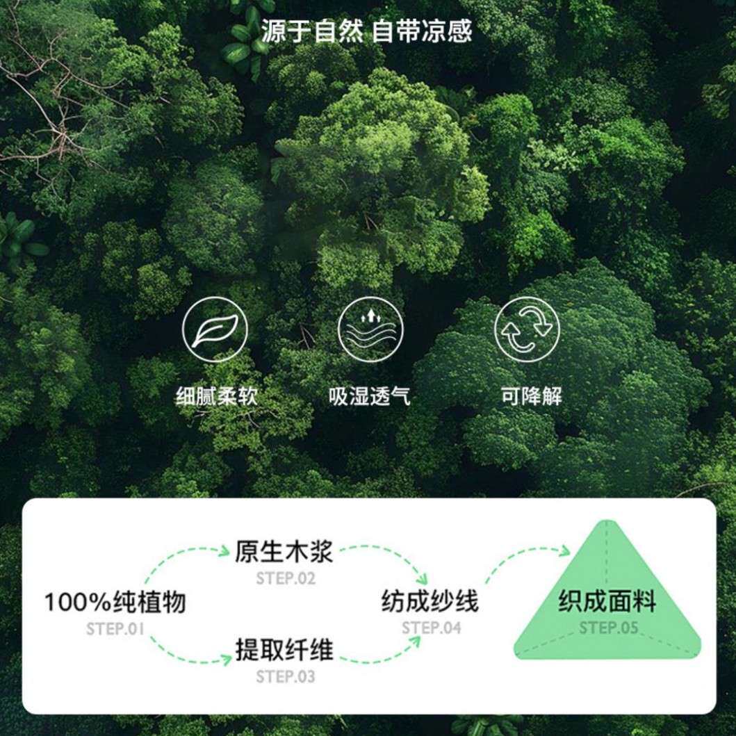 天丝桑蚕丝夏凉被丨真丝滑沁凉丽本兰精LF天丝夏被四件套可机洗