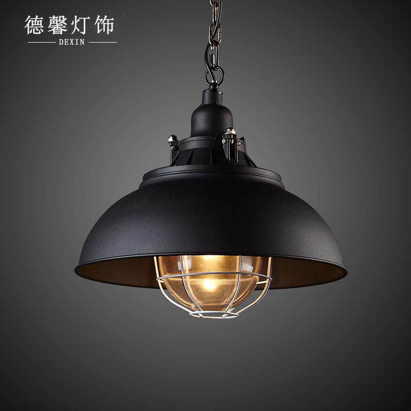loft工业风创意吊灯复古咖啡厅餐馆客厅个性吧台酒店铁艺装饰吊灯