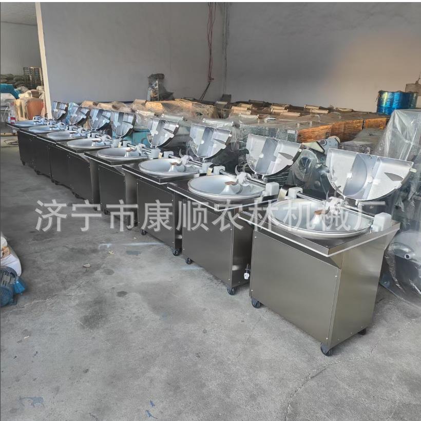 盆式菜馅机零售 多功能杏仁果脯切丁机 济南康顺红枣果脯切丁