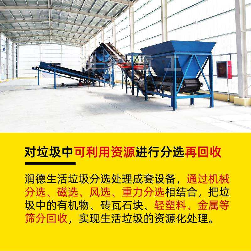 建筑生活垃圾分拣处理设备大件垃圾撕碎再生资源处理分拣设备