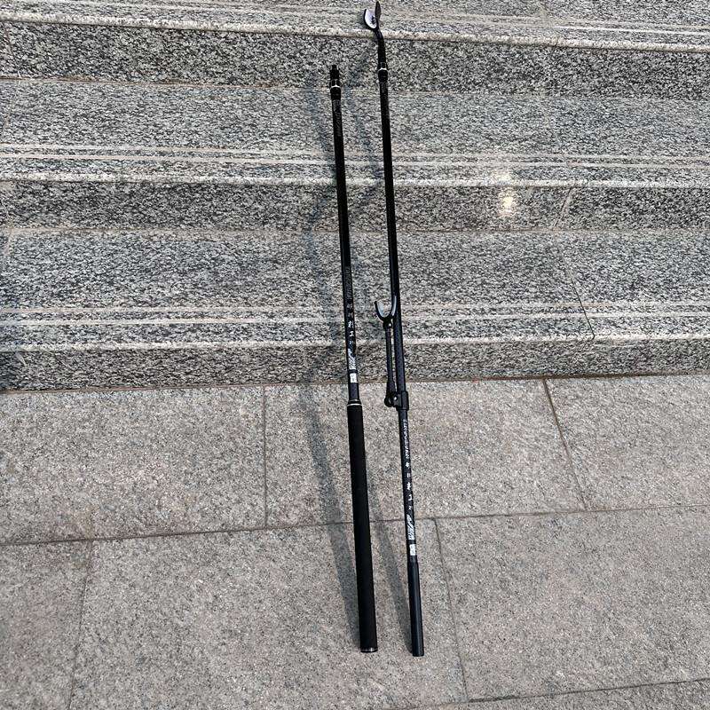 碳素抄网杆架杆轻硬带卡槽防转抄网回弹支架头碳素支架炮台