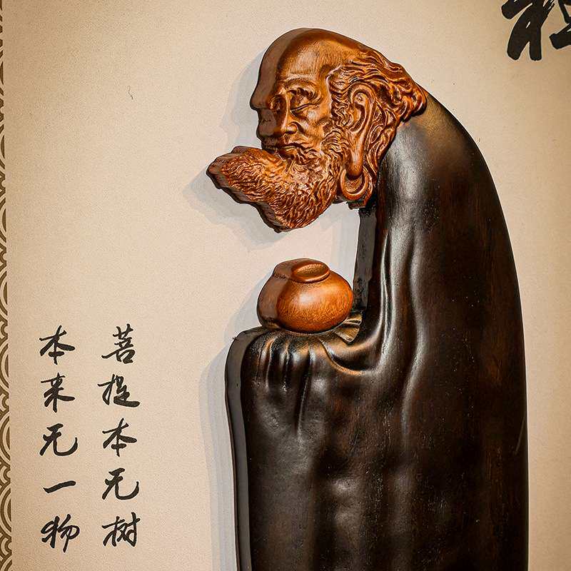 香樟木古风挂屏中国风挂屏实木雕刻香樟木禅意客厅装饰挂画中式木