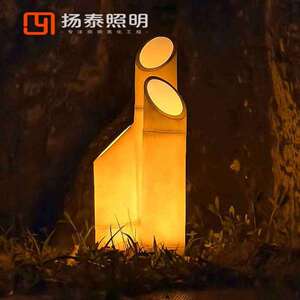 led仿真竹子灯发光庭院造景灯装饰灯创意户外景观灯个性灯具照明