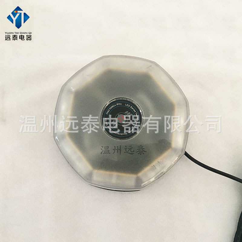 led八面吸顶警示灯 磁铁黄色施工开道圆形八角校车爆闪灯