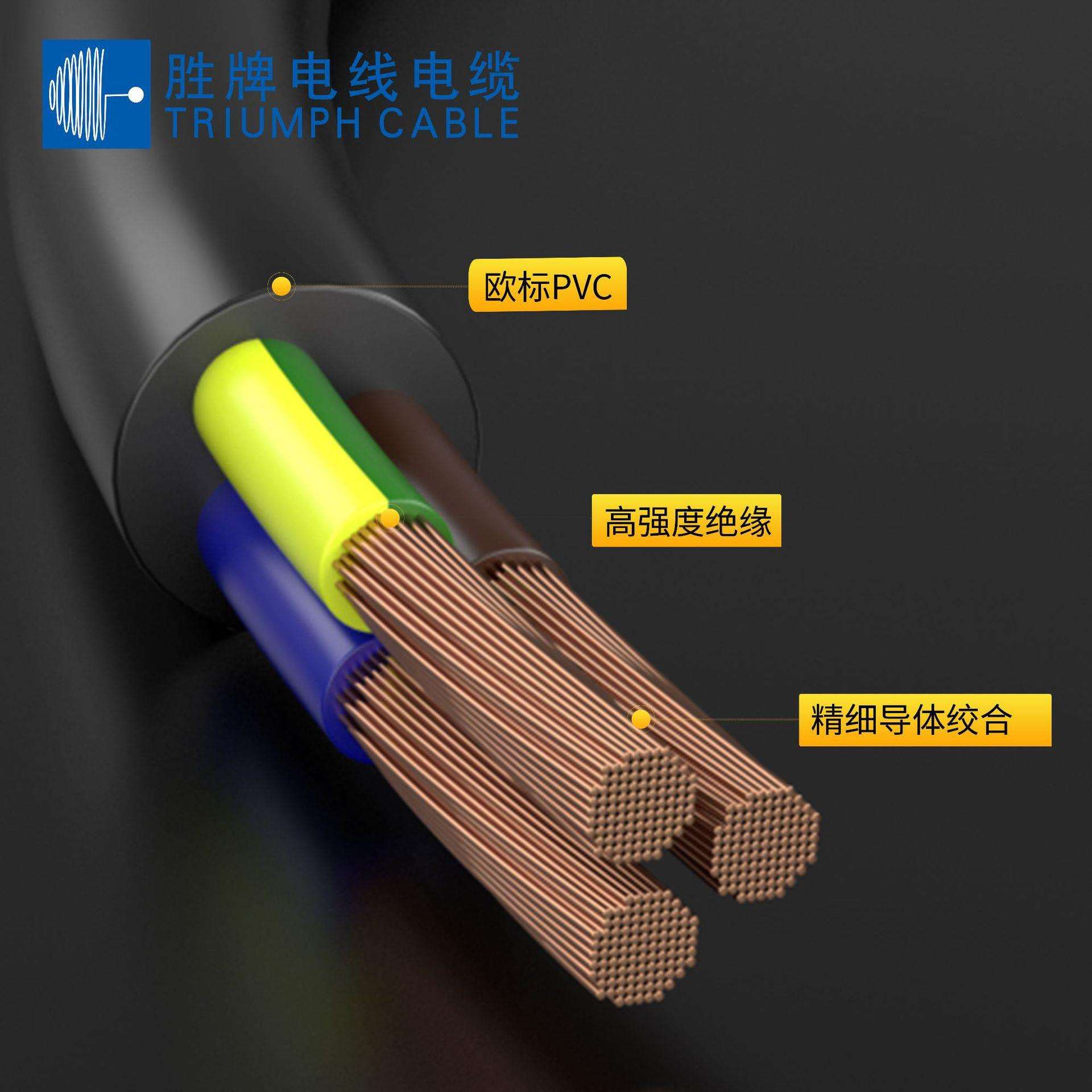 供应欧洲VDE 认证二芯延长线 H05VV-F插头电源线