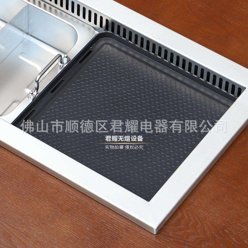 方形韩式烤盘碳烤炉煎肉盘炭火烧烤盘商用烤肉盘篦子正方形不粘
