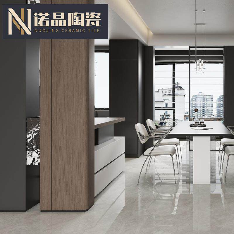 简约现代超白胚超平釉大理石地砖750x1500客厅防滑地砖大板瓷砖