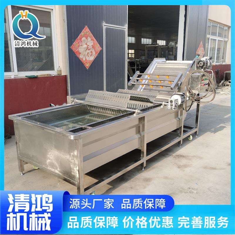 商用大型海带清洗机油麦菜气泡设备学生餐厅蔬菜加工流水线果蔬